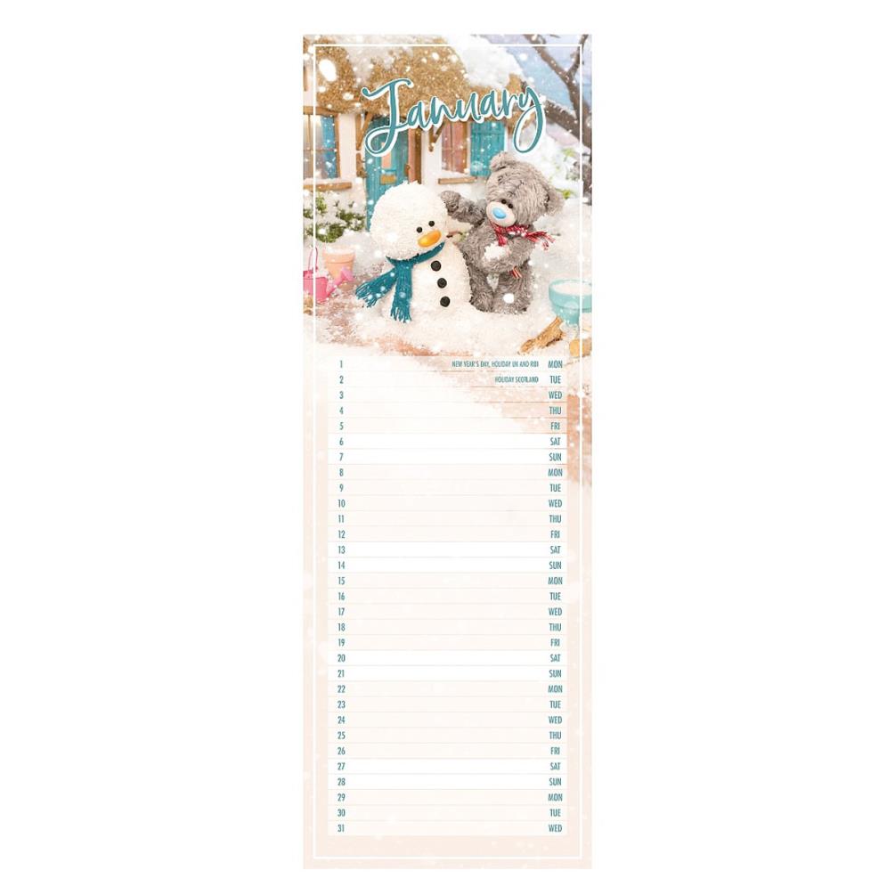 2024 Me to You Bear Photo Finish Slim Calendar Extra Image 1